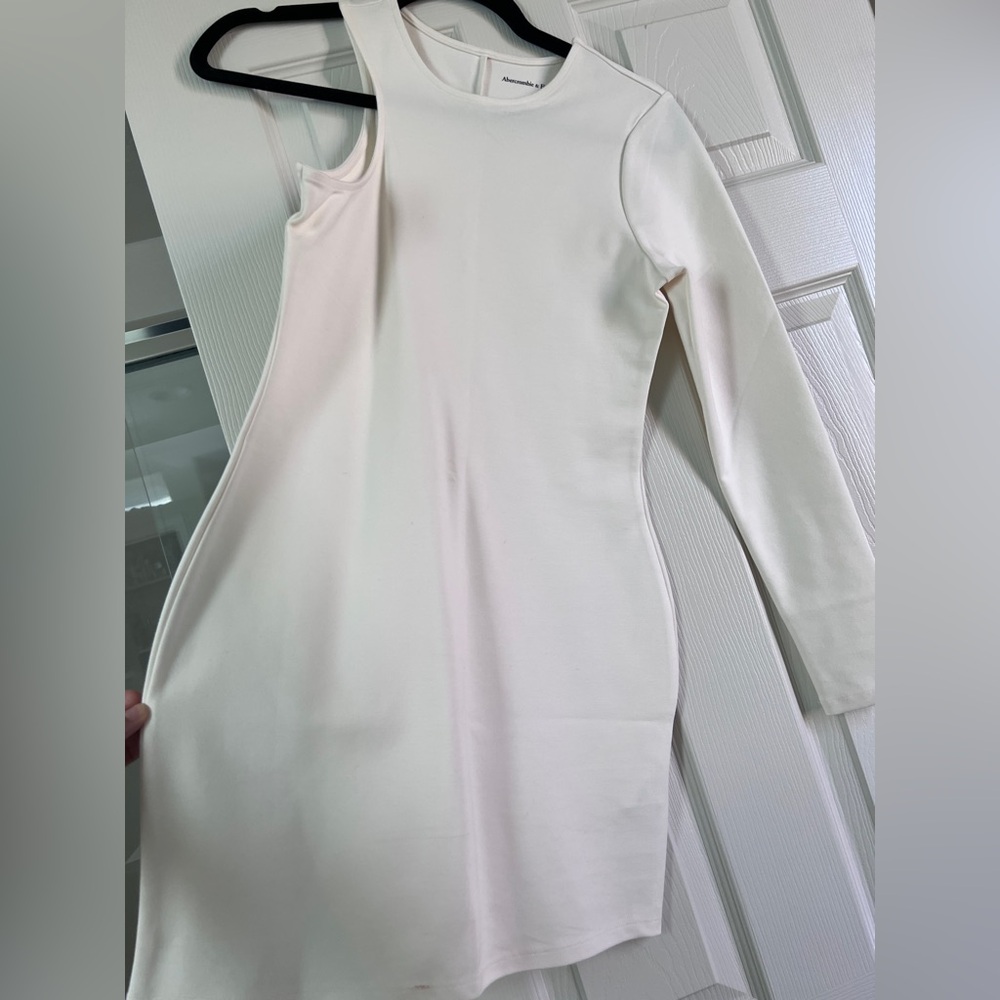 Abercrombie white bodycon dress